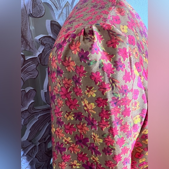 Honey Punch Red and Black Floral Blouse - Picture 7 of 9